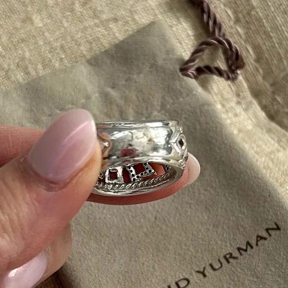 David Yurman Intricate Silver Ring - Picture 11 of 11
